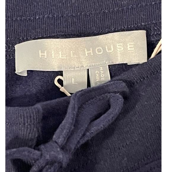 Hill House Home Unisex Navy Blue Drawstring Teddy Sweat Shorts Size Large NWT - Picture 5 of 6